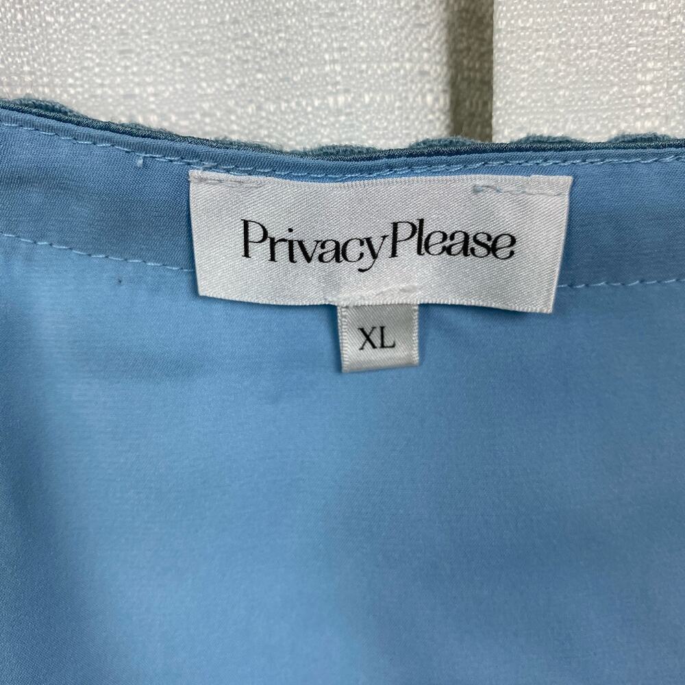 Revolve Privacy Please Blue Reagan Babydoll Mini Dress Sz.XL NWT - Picture 7 of 16